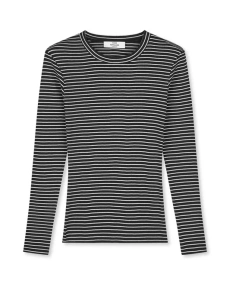 Mads norgaard S longsleeve w paski 2x2 soft stripe 36