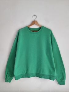 Cubus XL zielona bluza l essence crewneck bawełna 