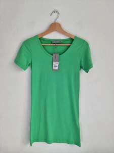 Samsoe Samsoe S/M sadie solid zielony t-shirt modal bawełna