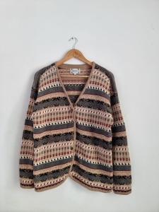 Mikko oslo wełniany sweter wzorzysty etno M 38 