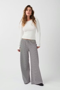 Gina Tricot szerokie spodnie w paski M 38 piżamowe 