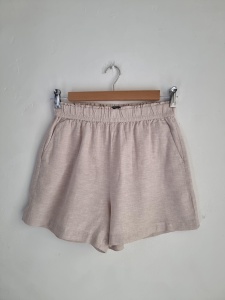 Dunnes beżowe szorty na gumce S/M 36 beż lniane 