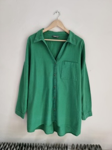 Nutmeg woman zielona koszula oversize 3XL 46 luźna 