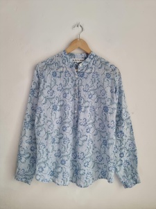 Love shack by anouska M 38 niebieska bluzka boho 