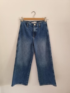ZARA XS szerokie spodnie jeansowe szwedy jeansy