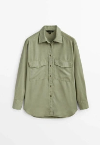 Zielona koszula massimo dutti XS 34 