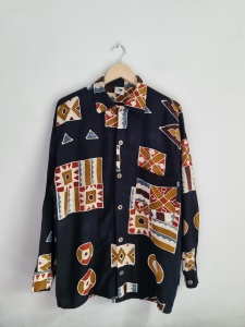Scorpius vintage koszula / narzutka rayon unisex onesize 