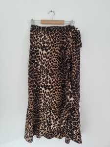 BOII XL 42 spódnica w panterkę wiskozowa animal print