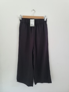 Czarne kuloty 34 XS wiskoza ecovero H&M 