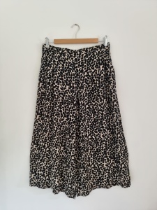 Wiskozowe kuloty XL czarne ciapki 42 