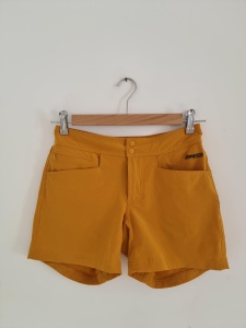Bergans XS cecile flex shorts musztardowe żółte spodenki 34 