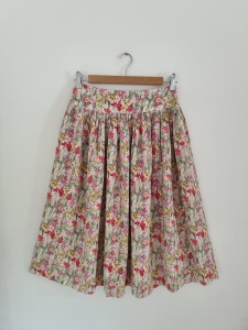 Benetton wiskozowa spódnica w kwiaty M 38 