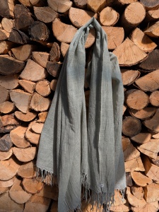 Tif tiffy szary wełniany szal merino wool szalik 