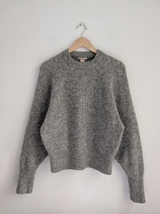 Szary sweter H&M mohair / wool blend M 38 