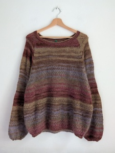 Benetton moherowy sweter XS 34 overisze