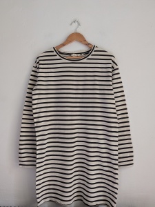 Basic apparel M bawełniana sukienka w paski / tunika 