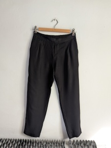 Czarne wiskozowe spodnie S Ralph Lauren 36 