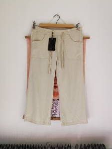 Lniane spodenki 3/4 L