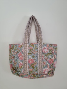 Torebka KID oeko tex w kwiaty 