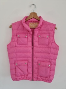Kamizelka puchowa różowa Line of Oslo 36 S puch pierze 