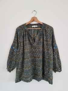 Bluzka S love shack by anouska 36 bawełniana wzorzysta 