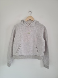 Holzweiler szara bluza z kapturem S kangurka krótka 36 