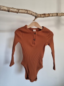 Cozy club 92 / 98 prążkowane body camel 