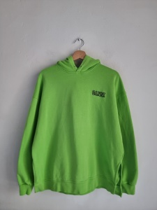 Ganni zielona bluza z kapturem S/M 